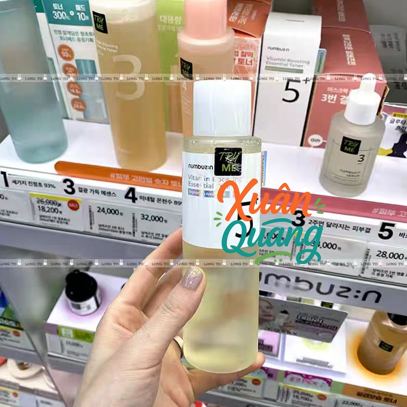 Numbuzin No.5+ Serum vitamin cô đặc | Boosting Essence Toner | Goodbye Blemish Serum | Spa Cleanser