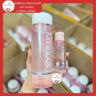 Nước tẩy trang Colorkey Micellar Cleansing Water 2 lớp làm sạch sâu dịu nhẹ cho da sạch lớp makeup
