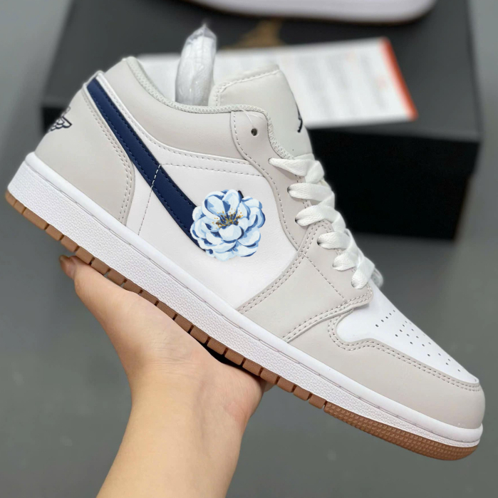 (Tăng 1 Size) Giày Thể Thao Cổ Thấp Xám Đế Nâu, Giày Sneaker Nam Nữ Thời Trang Cao Cấp Full Box JA16
