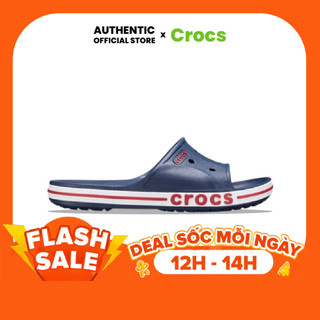 | 100% 𝘾𝙝í𝙣𝙝 𝙃ã𝙣𝙜 | Dép Quai Ngang Clog 𝙲𝚛.𝚘𝚌𝚜 Unisex Bayaband Slide 'Navy'