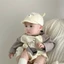 Mũ gấu dễ thương chống nắng cho trẻ sơ sinh 0-8 tháng, có dây điều chỉnh to nhỏ phía sau cho bé (MUG45)