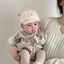 Mũ gấu dễ thương chống nắng cho trẻ sơ sinh 0-8 tháng, có dây điều chỉnh to nhỏ phía sau cho bé (MUG45)
