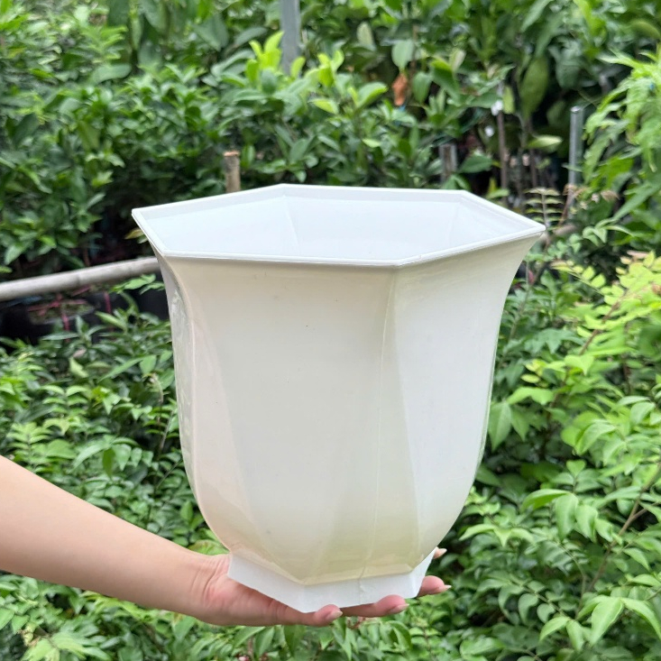 Chậu cây linh lan 3 size – Chậu trồng cây nhựa bền đẹp, form cao thoáng, thoát nước tốt