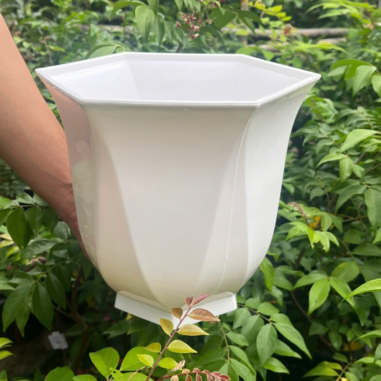 Chậu cây linh lan 3 size – Chậu trồng cây nhựa bền đẹp, form cao thoáng, thoát nước tốt