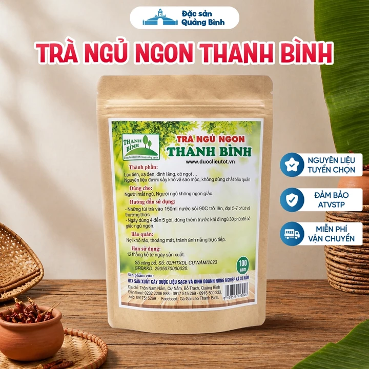 Trà Ngủ Ngon Đặc Sản Quảng Bình, Không Chất Bảo Quản - Trà Ngủ Ngon Hỗ Trợ Giấc Ngủ Hiệu Quả