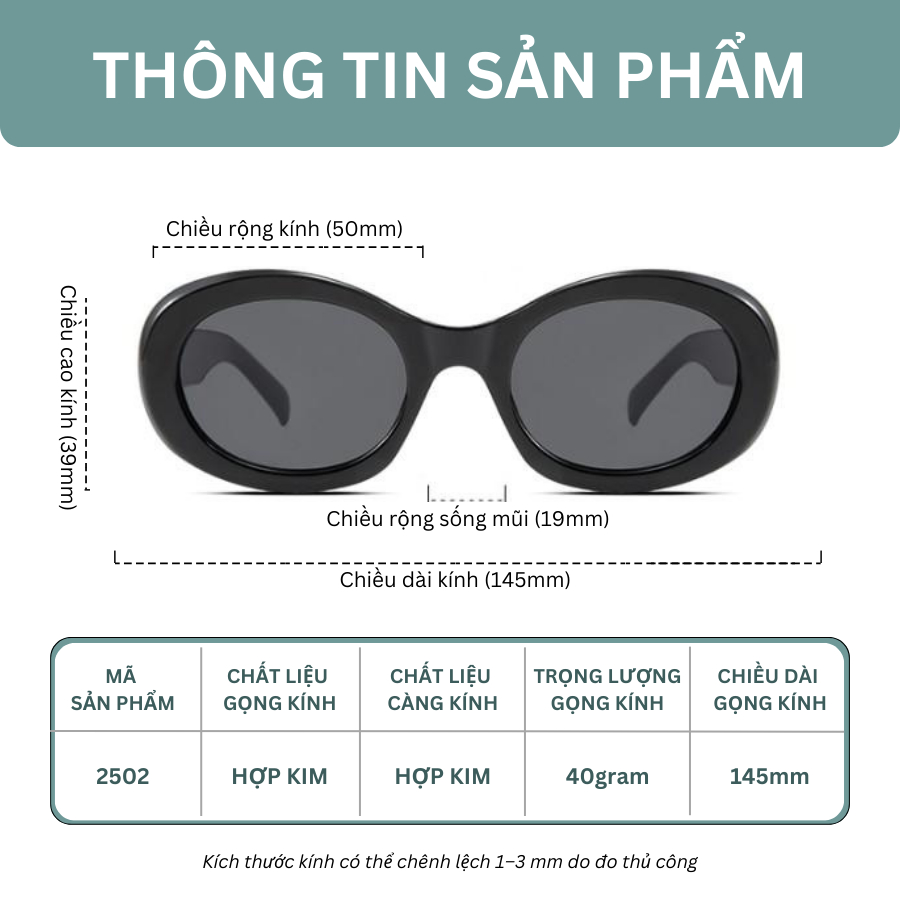 Kính Mát Thời Trang Nữ INNI, Form Oval Cá Tính, Tròng Chống Chói Chống UV400 Phù Hợp Đi Biển Du Lịch