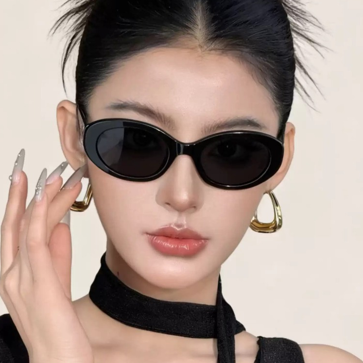 Kính Mát Thời Trang Nữ INNI, Form Oval Cá Tính, Tròng Chống Chói Chống UV400 Phù Hợp Đi Biển Du Lịch