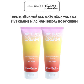 [Give Grains] KEM DƯỠNG THỂ BAN NGÀY NÂNG TONE DA BODY FIVE GRAINS NIACINAMIDE BODY LOTION