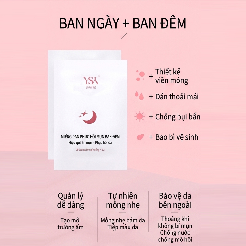 MaiWieel Miếng Dán Mụn 36 Miếng Day & Night Siêu Mỏng Vô Hình, Giảm Mụn Nhanh, Lành Sẹo Ngừa Thâm