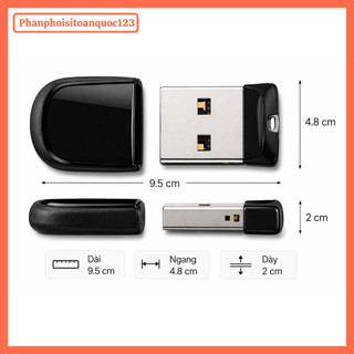 USB 2.0 4GB – USB Lưu Trữ Dữ Liệu Tốc Độ Cao Cho PC, Laptop, Thiết Bị Hỗ Trợ Cổng USB 2.0 (No Box)