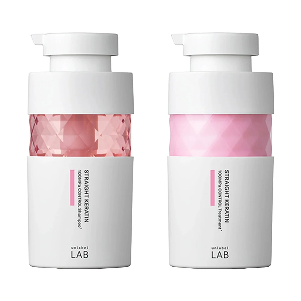 Bộ Dầu Gội Xả UNLABEL LAB Keratin Phục Hồi Dưỡng Tóc Mềm Mượt Giảm Xơ Rối 400ml