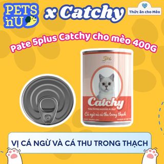 [CHÍNH HÃNG] Pate Mèo CATCHY Nhiều Hương Vị Cho Mèo Lon 400G