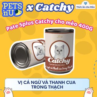 [CHÍNH HÃNG] Pate Mèo CATCHY Nhiều Hương Vị Cho Mèo Lon 400G