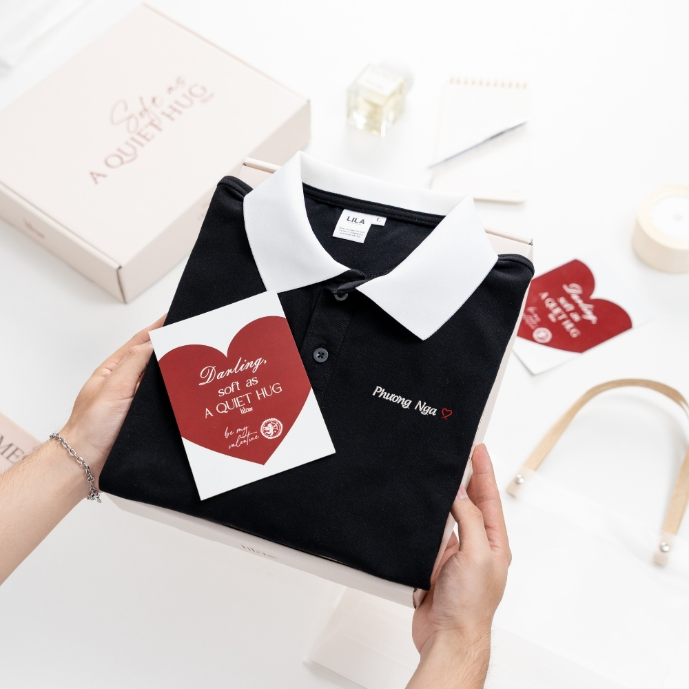 Áo Polo Nam Nữ Basic LILA Thêu Tên Theo Yêu Cầu Vải Cotton Cao Cấp Có Nhận Đóng Hộp Thiệp Làm Quà Tặng
