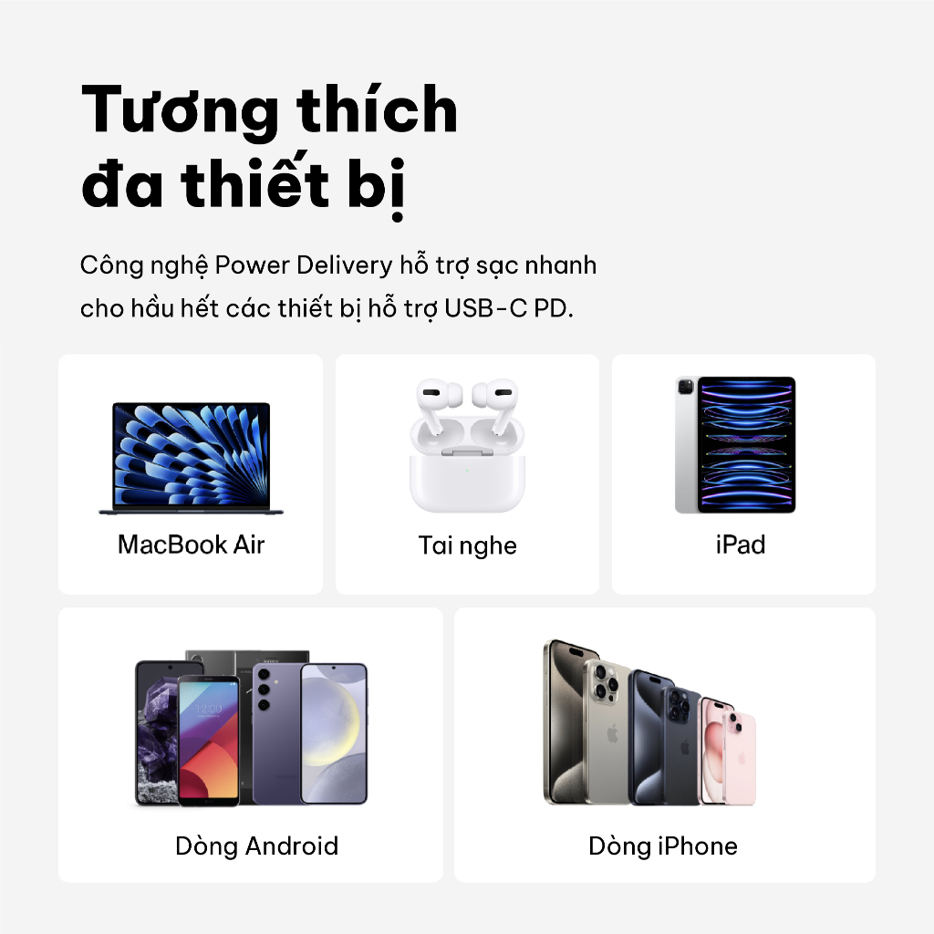 Củ sạc nhanh Belkin 30W USB-C chuẩn PD PPS nhỏ gọn 1 cổng cho iPhone 15 iPad Air chính hãng BH 2 năm | BigBuy360 - bigbuy360.vn