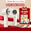 Quạt cầm tay mini Topgia tặng 10 gói giấy ăn 3 màu cao cấp 4 lớp dày dặn, mềm mịn