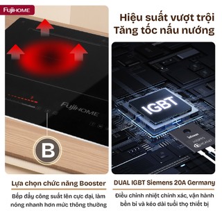Bếp Từ Đôi Fujihome IC2622 – Thiết kế sang trọng, Công Nghệ Toàn Diện, Tiết kiệm điện