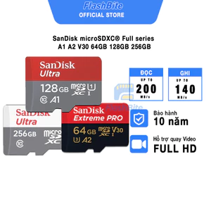 Thẻ nhớ Sandisk Ultra-Extreme-Extreme Pro micro SDcard 32GB/64GB/128GB/256GB/512GB/1TB