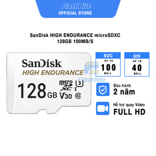 Thẻ nhớ SanDisk High Endurance microSDX SDSQQNR-GN6IA(32GB/64GB/128GB/512GB) - Bảo hành 24 tháng
