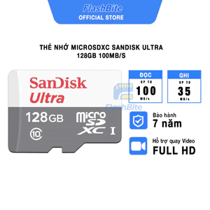 Thẻ nhớ Micro SDHC-SDXC 32GB/64GB/128GB/256GB/512GB/1TB Sandisk class 10 (100MB/s)