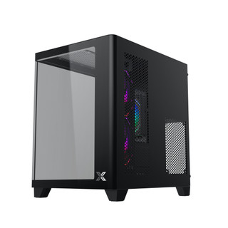 Vỏ Case Máy Tính Xigmatek Pano M Nano 3IF (EN49347) - Bể Cá Không Cột Trụ, Kèm Sẵn 3 Fan Vô Cực H23F