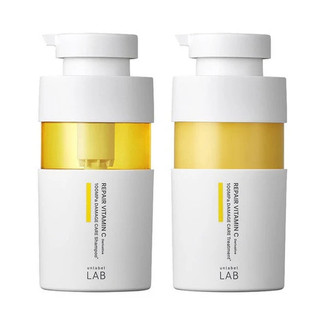 Bộ Dầu Gội Xả Unlabel LAB Vitamin C Dưỡng Tóc Mềm Mượt, Hỗ Trợ Cải Thiện Tóc Khô Xơ 400ml