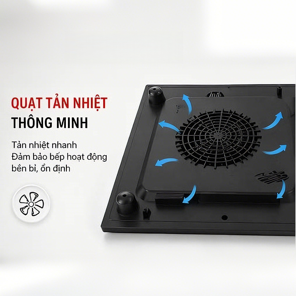 Bếp điện từ hồng ngoại đôi tiết kiệm điện 4800W, công suất lớn, mặt kính cường lực chịu nhiệt chống trầy xước, dùng cho