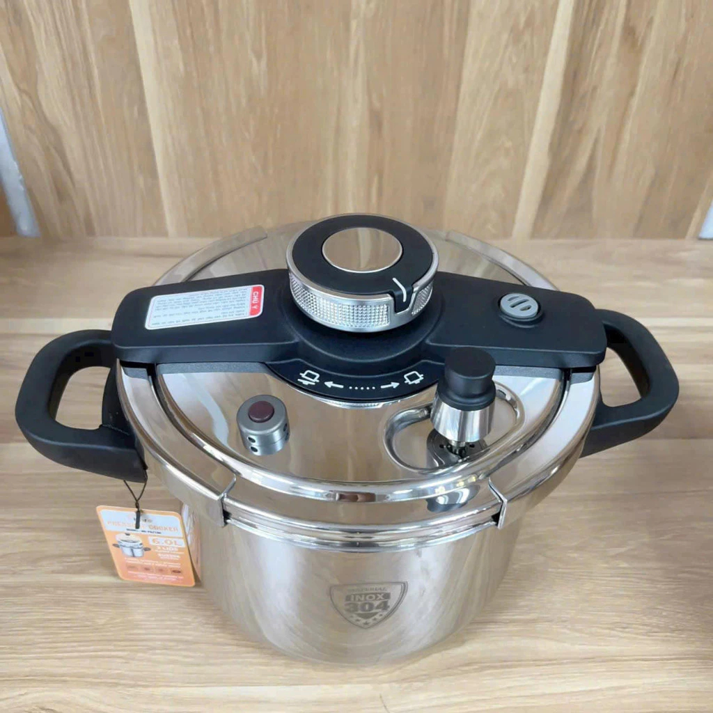 Nồi Áp Suất Inox Hare Cao Cấp 2 Size Đa Năng, Inox 304 Dày Dặn Giữ Nhiệt Tốt An Toàn Khi Nấu - Pretty Kitchen