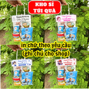 Set 10 túi đựng quà in chữ 2 mặt theo yêu cầu miễn phí - không đổi trả