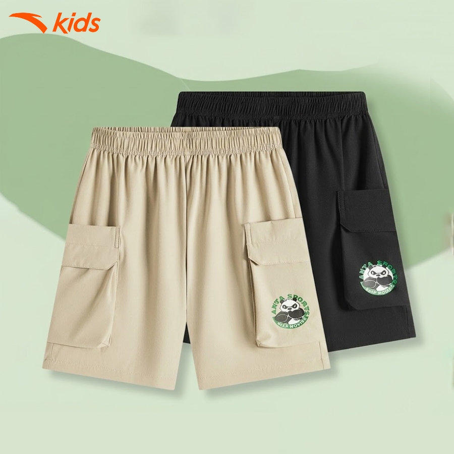 Anta Kids Quần Short Bé Trai Thoái Mái Thoàng Khí Thời Trang Thể Thao 3525C8507R