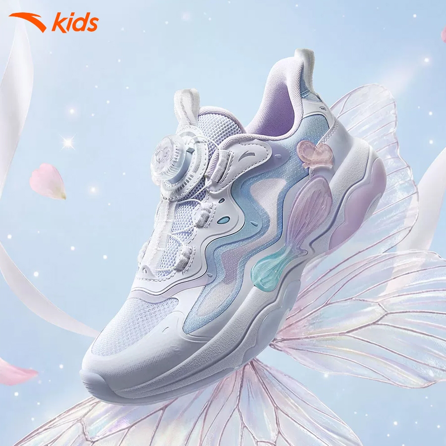 [Khóa Habu] Anta Kids Giày Chạy Thể Thao Bé Gái Êm Ái Bám Sàn 3226B8803