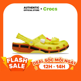 | 100% 𝘾𝙝í𝙣𝙝 𝙃ã𝙣𝙜 | Giày Clog 𝙲𝚛.𝚘𝚌𝚜 Unisex Classic SpongeBob 'Yellow'