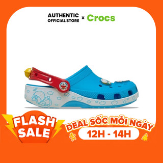| 100% 𝘾𝙝í𝙣𝙝 𝙃ã𝙣𝙜 | Dép Clog 𝙲𝚛.𝚘𝚌𝚜 Unisex Doraemon Classic Clog 'Blue'