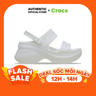 | 100% 𝘾𝙝í𝙣𝙝 𝙃ã𝙣𝙜 | Dép Sandal Clog 𝙲𝚛.𝚘𝚌𝚜 Unisex Bae Classic 'White'