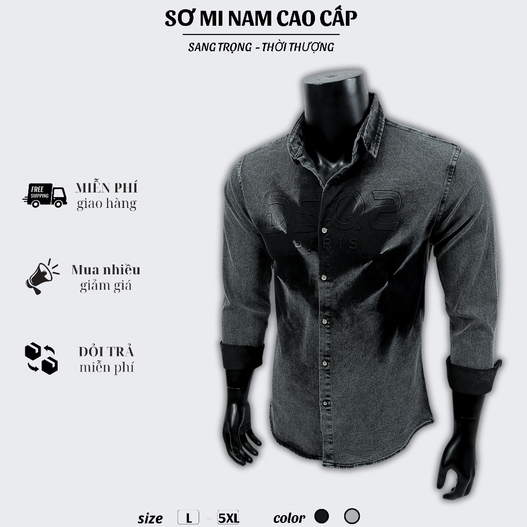 Sơ Mi Nam Vải Cotton Wash Hàn Quốc Cao Cấp Thấm Hút Mồ Hôi Sang Trọng 010
