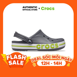 | 100% 𝘾𝙝í𝙣𝙝 𝙃ã𝙣𝙜 | Giày Clog 𝙲𝚁𝙾𝙲𝚂 Unisex Bayaband 'Grey/Green'