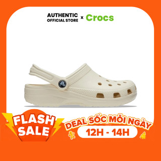 | 100% 𝘾𝙝í𝙣𝙝 𝙃ã𝙣𝙜 | Giày Clog 𝙲𝚁𝙾𝙲𝚂 Unisex Classic 'Bone'