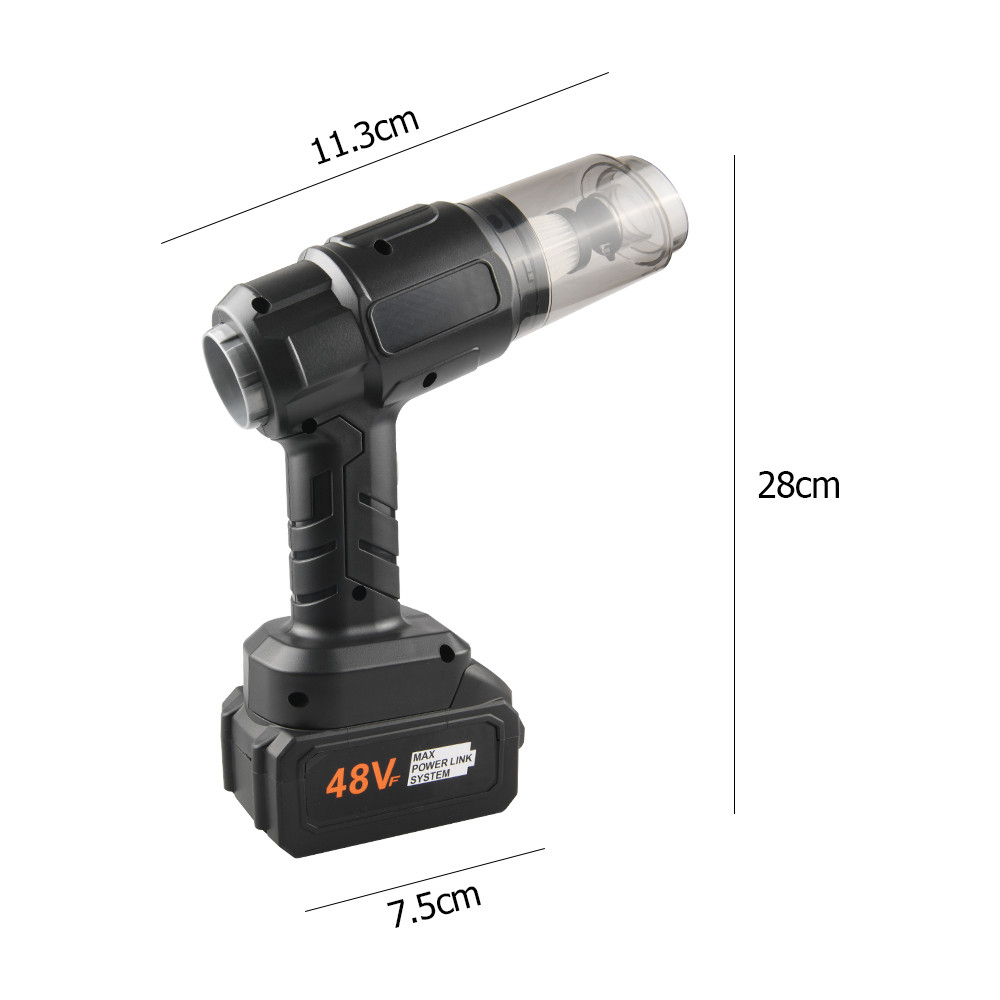 Máy Hút Bụi Cầm Tay, Công suất lớn, Lực Hút 128.000 Pa, Chân Pin phổ thông 4cm Tiện Lợi.