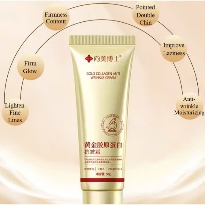 [Mua 1 tặng 1] Kem Chống Nhăn Gold Collagen 50G , Chống Lão Hóa,Kem Dưỡng Ẩm ,Kem Chăm Sóc Da