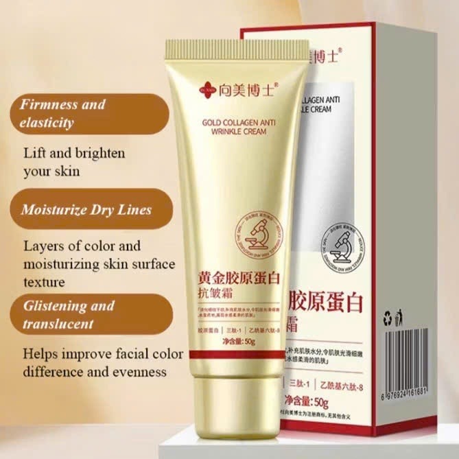 [Mua 1 tặng 1] Kem Chống Nhăn Gold Collagen 50G , Chống Lão Hóa,Kem Dưỡng Ẩm ,Kem Chăm Sóc Da
