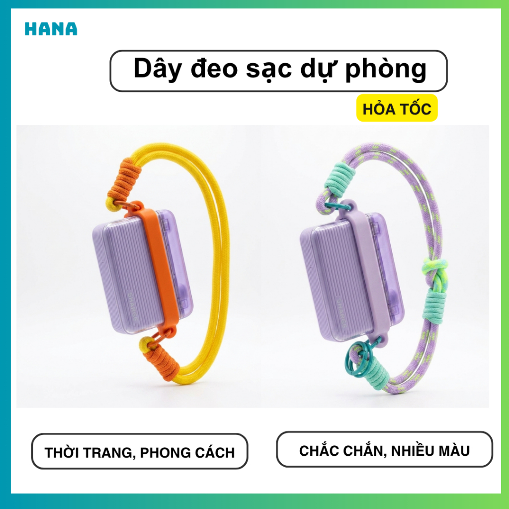 Dây đeo sạc dự phòng, điện thoại cổ tay mới, móc khóa, thủ công đan tay, móc đôi, phụ kiện treo điện thoại