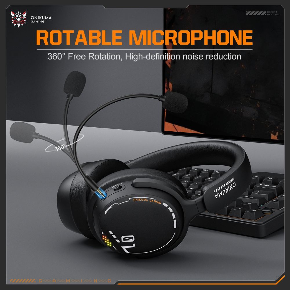 Tai nghe Gaming không dây Onikuma GT886 - 3 Mode - Pin 1000mah - Mic đàm thoại - Âm thanh 360 Turnn sẵn | BigBuy360 - bigbuy360.vn