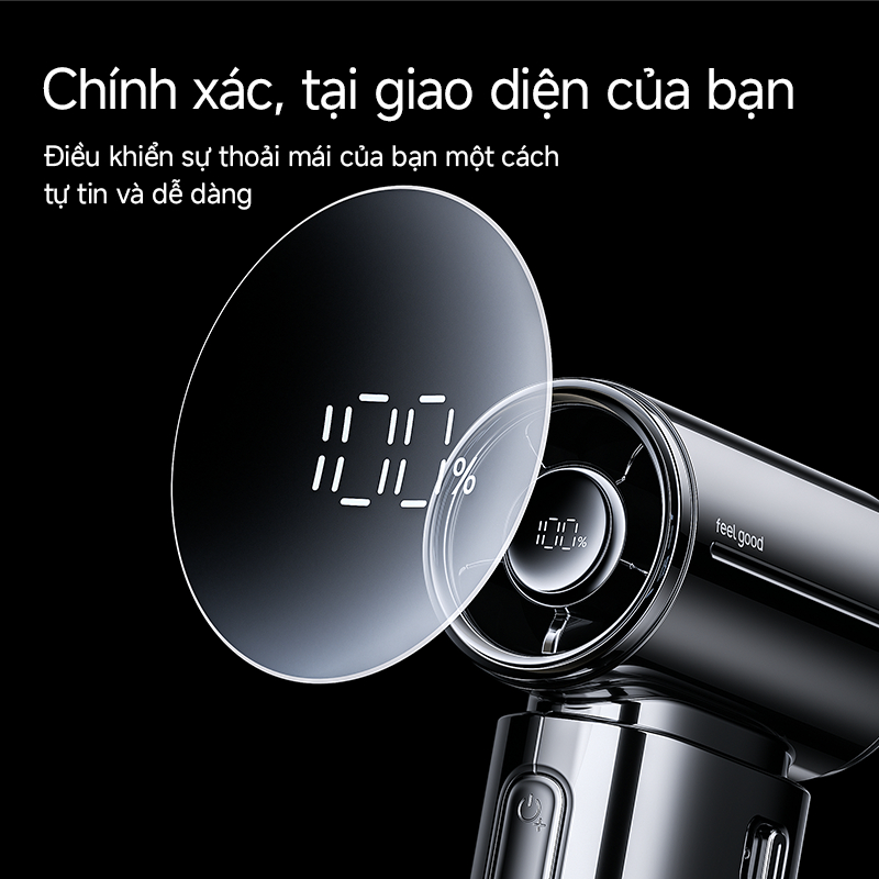 【Mới】Quạt cầm tay mạ điện JisuLife 9S mini gió mạnh pin bền nhẹ dễ mang theo dùng văn phòng du lịch ngoài trời