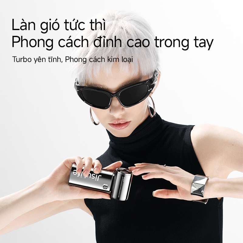 【Mới】Quạt cầm tay mạ điện JisuLife 9S mini gió mạnh pin bền nhẹ dễ mang theo dùng văn phòng du lịch ngoài trời