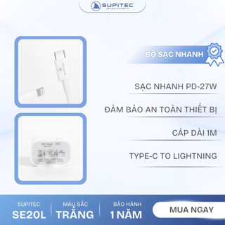 Bộ sạc nhanh PD 27W (C to L) Supitec SE/ST20L