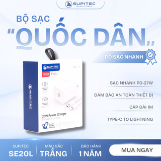 Bộ sạc nhanh PD 27W (C to L) Supitec SE/ST20L