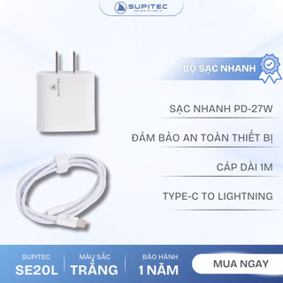 Bộ sạc nhanh PD 27W (C to L) Supitec SE/ST20L