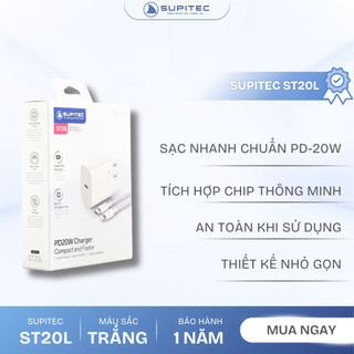 Bộ sạc nhanh PD 27W (C to L) Supitec SE/ST20L