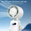 Quạt đeo cổ mini màn hình LED, quạt cầm tay đeo cổ siêu mạnh, quạt mini đeo cổ tích điện, quạt đeo cổ 199 cấp độ gió