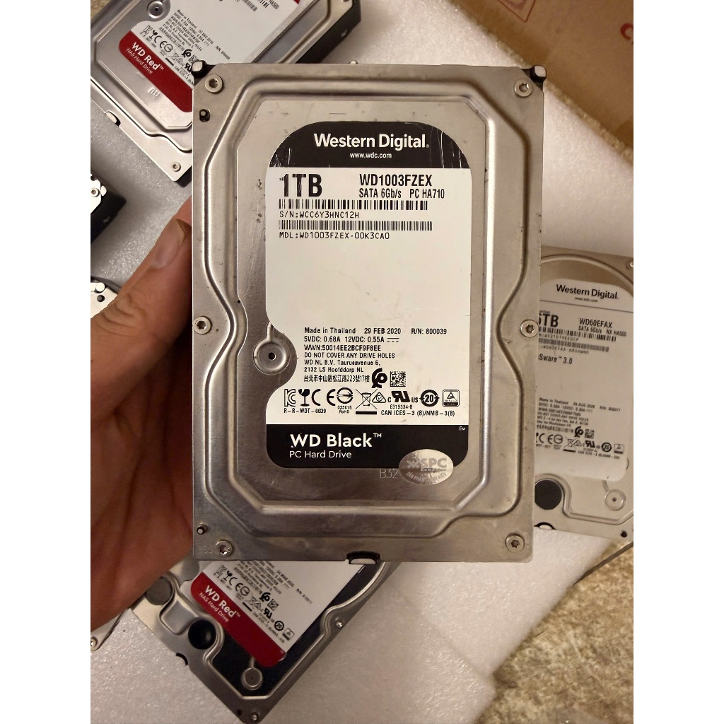 HDD, ổ cứng WD red, Black 1TB,2TB,3TB,4TB,6TB chuyên nas,pc hiệu năng cao(USED) | BigBuy360 - bigbuy360.vn